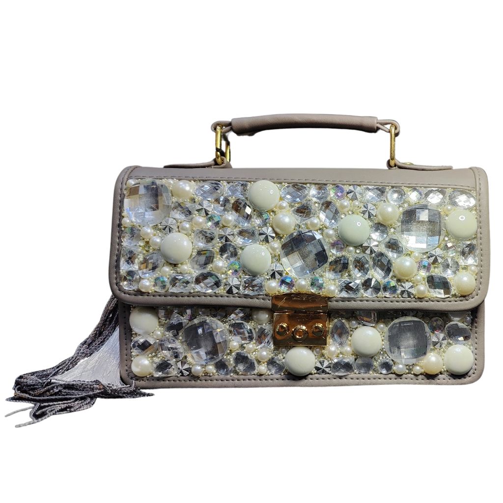 Pearl Crystal crossbody bag
