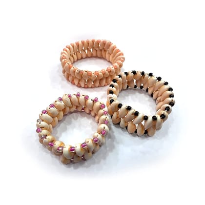 DARMIKA Sea shell Bracelet || Cowdie Bracelet ||stylish || Elegant || Beautiful || Gorgeous || Easy to use || Pack of 2 Beautiful - Elegant - Handmade - Trendy - Stylish (3 Layer)