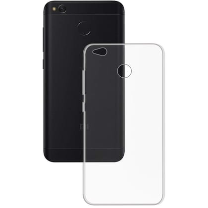 Thermoplastic Polyurethane Soft & Flexible Back Cover for Redmi 4 (Transparent)