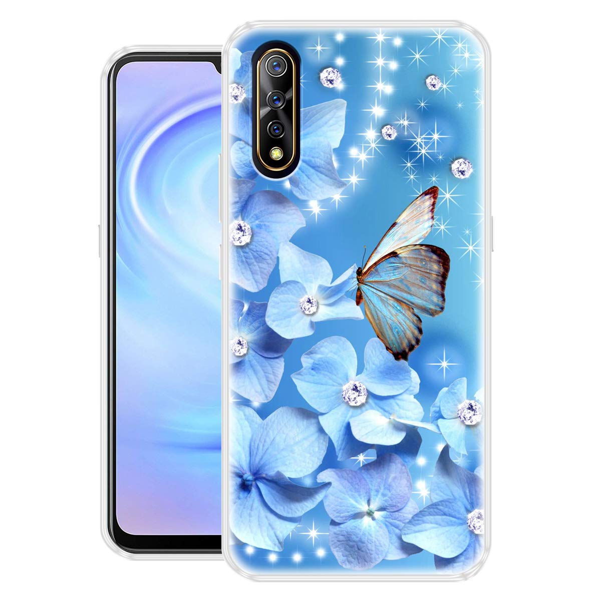 Fashionury Back Cover for Vivo S1 (Silicone|Multi-Coloured)