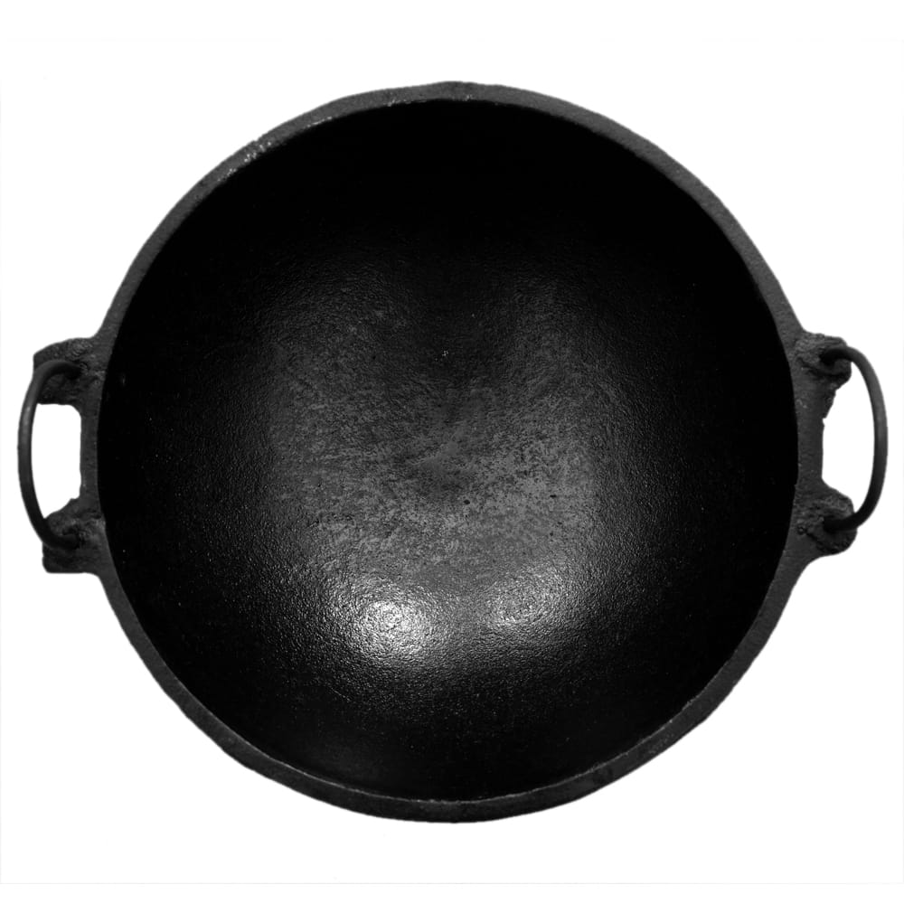 Seematis Kitchen Pre seasoned Cast Iron Kadai / Kadhai 7<8<9<10 Inch Black Small Size / Pots & Pan / Wok