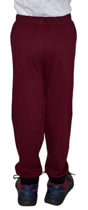 JILZ  Pure Cotton Track Pant For Boys (Maroon, Pack of 1)