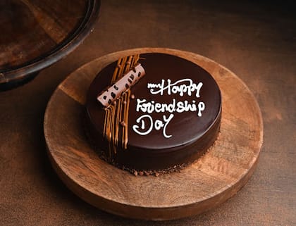 Happy Friendship Day Choco Truffle Cake __ 1 Kg