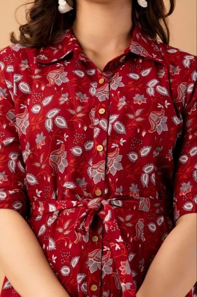 Women A-line marron  Dress