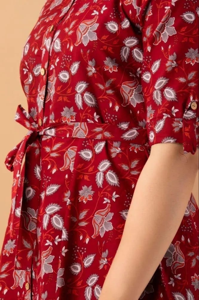 Women A-line marron  Dress