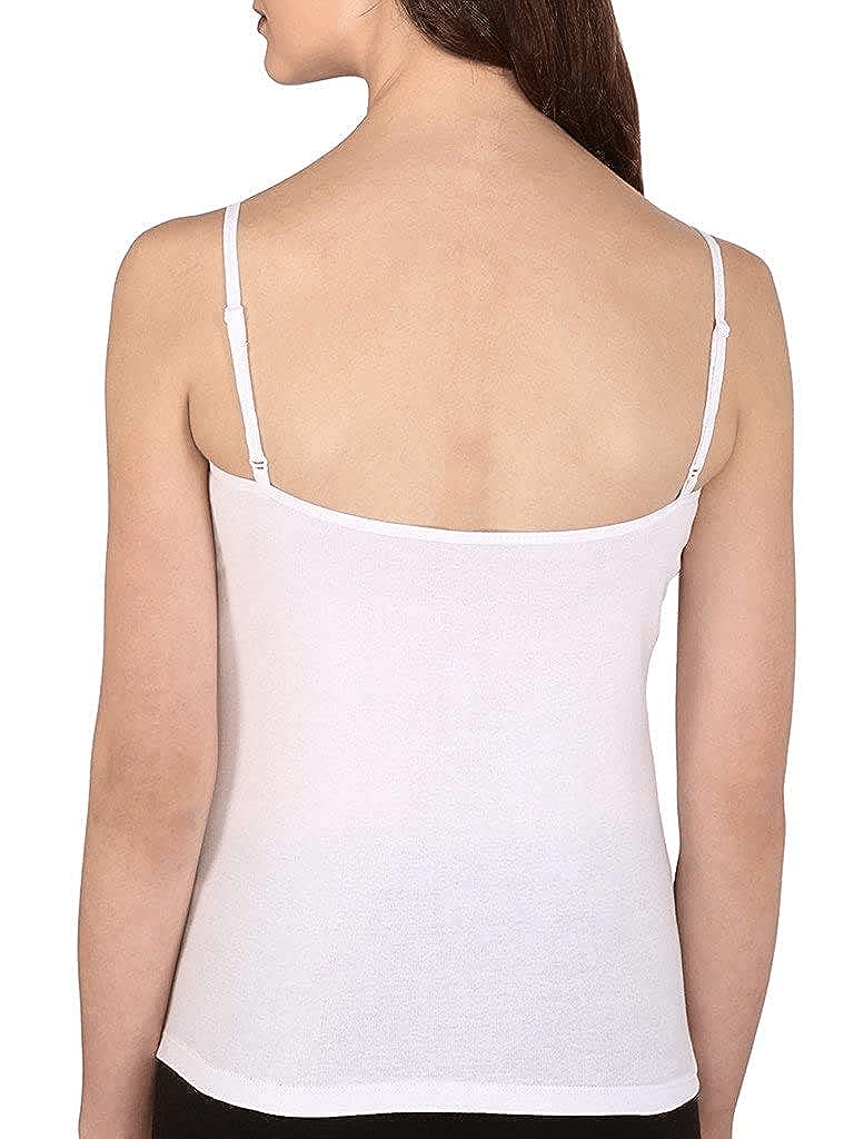 Women's Teena Cotton Hosiery Half Slip Camisole White