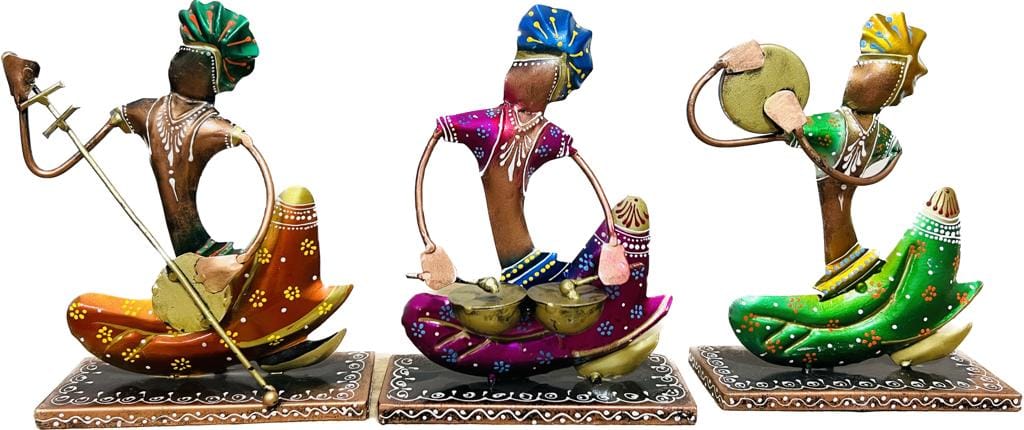 SHAMBHU HANDICRAFTS : FOLK RAJSATHAN MUSICIAN PLAYING MAN   HOME AND OFFICE DECOR/ TABLE DECOR/DRAWING ROOM DECOR / GIFT ITEM