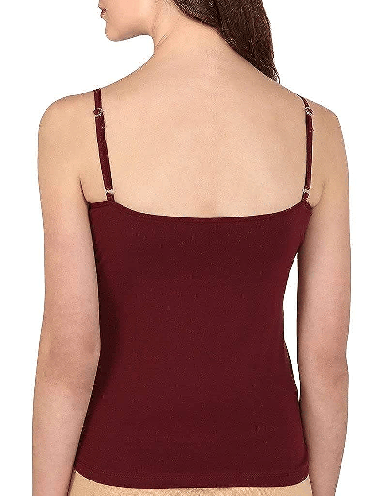 Women's Cotton Hosiery Half Slip Camisole Maroon