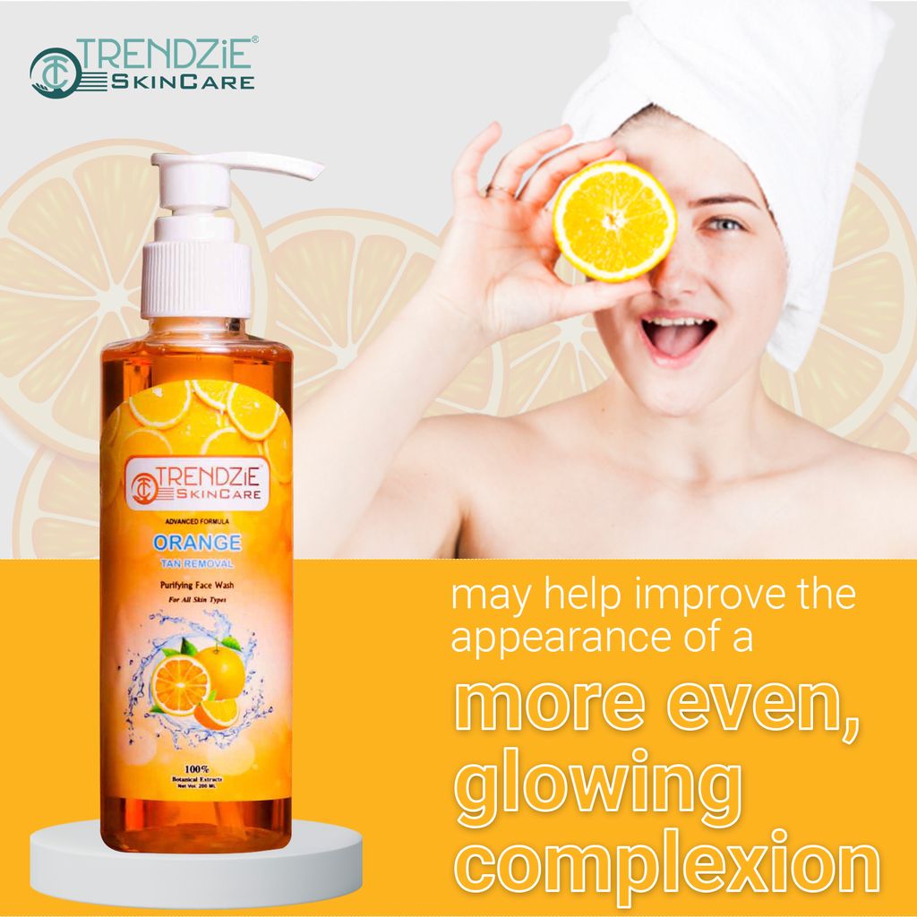 Orange With Vitamin C Tan Removal Purifying Face Wash