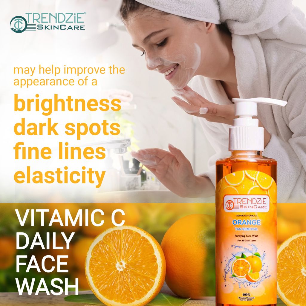 Orange With Vitamin C Tan Removal Purifying Face Wash