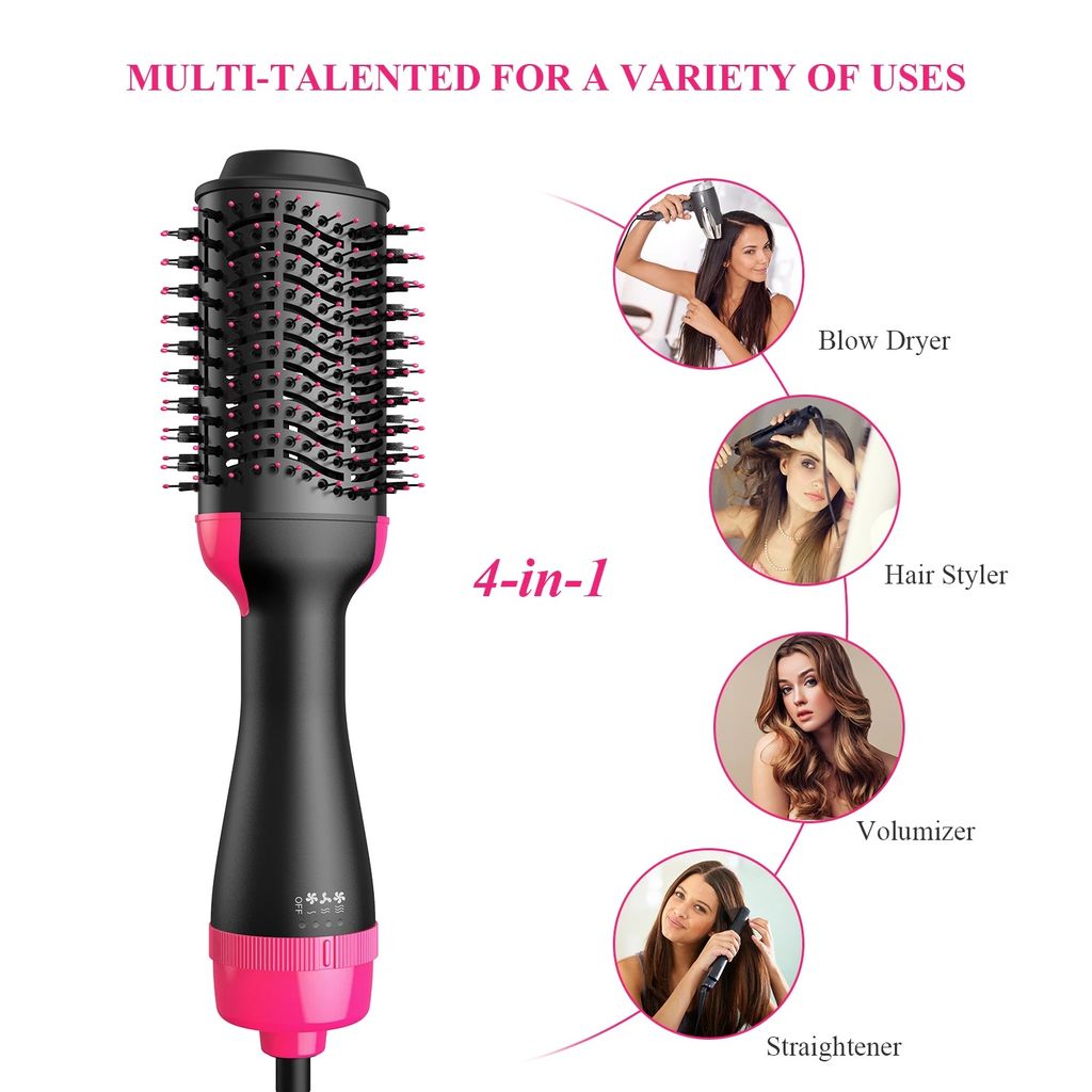 Trendzie Care Multi-Function 4 in 1 Hair Styler,Dryer,Straightener & Curler Comb