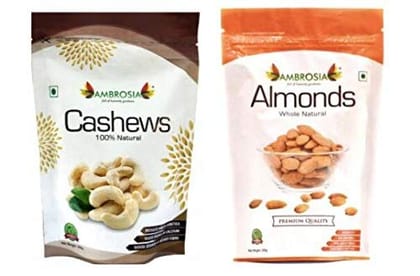 Ambrosia Almonds & Cashews Dry Fruit Combos, 250g (Combo of 2)