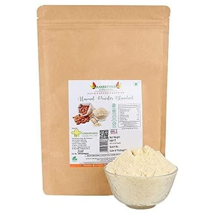 Ambrosia Fine California Almond Flour 250g, Powder Without Skin, Keto Friendly Blanched PowderAlmond Flour for Baking Breads, Cakes, and Making Rotis