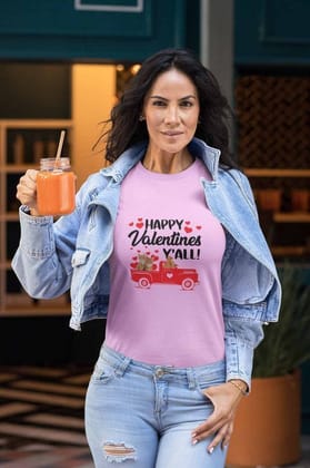 Round Neck T-Shirt (Women) - Valentine's Day Special (8 Colours)