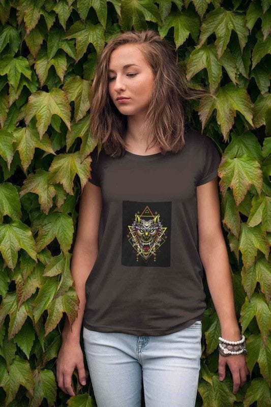 Round Neck T-Shirt (Women) - Alfa Wolf (16 Colours)