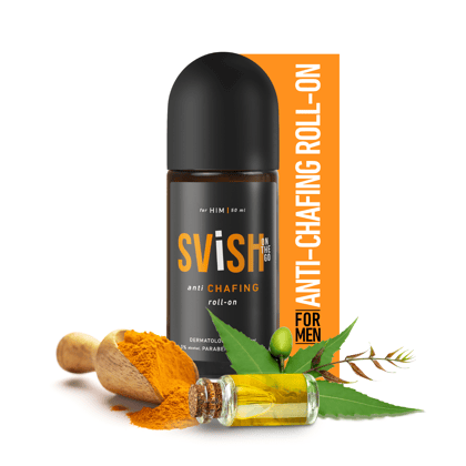 Svish On The Go Anti-Chafing Roll On For Men (50 Ml) Reduces Inner Thigh Rashes, Odour & Irritation In Intimate Areas