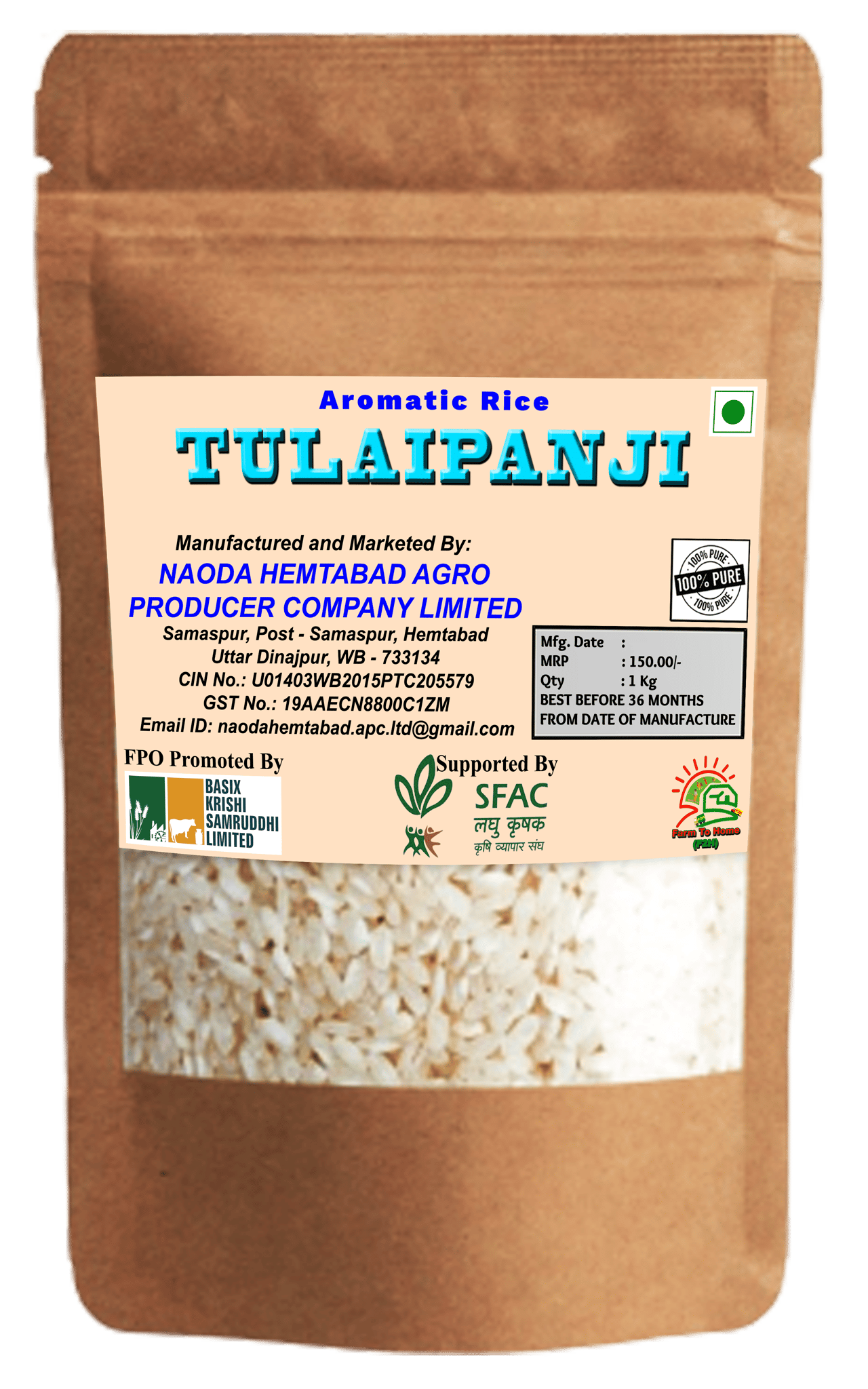 Aromatic Rice Tulaipanji | 1 Kg