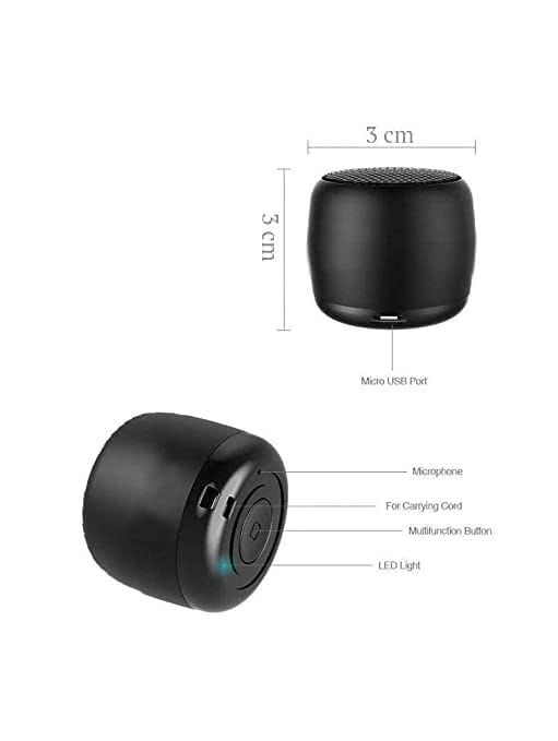 G2L Mini Boom Easy to Portable Pocket Size Bluetooth Speaker with Light Weight Bluetooth & MP3 for All Supported Device.