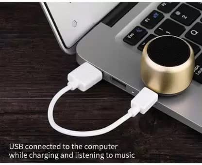 G2L Small Size Mini 3D Surrounding BASS Sound Quality Bluetooth Speaker for All Device with USB Charging Cable.