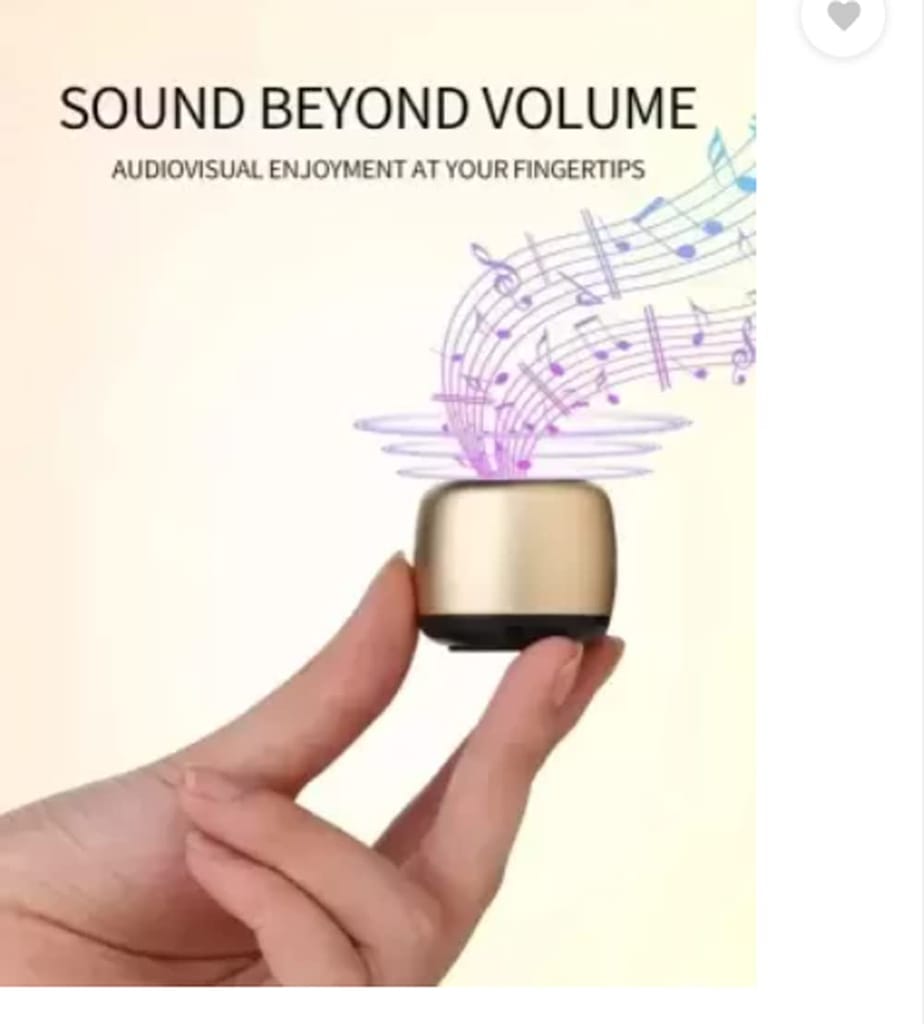 G2L Small Size Mini 3D Surrounding BASS Sound Quality Bluetooth Speaker for All Device with USB Charging Cable.