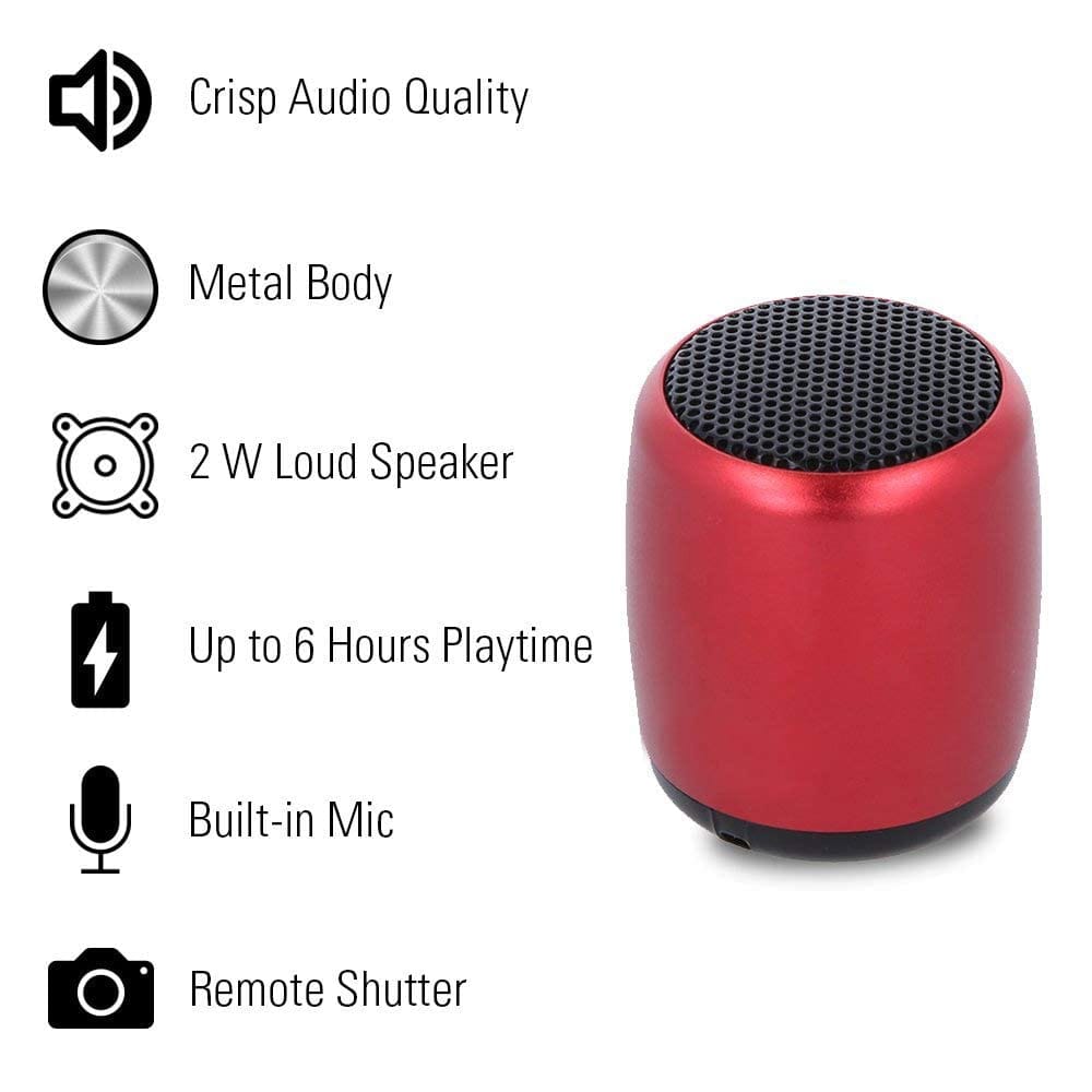 G2L Super Sound Quality Wireless Speaker with HD BASS for All Device with USB Charging Cable.