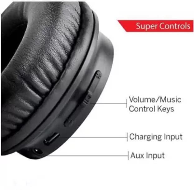 G2L P47 Wireless Bluetooth Headphones 5.0+EDR with Volume Control, HD Sound and Bass, Mic, SD Card Slot with Aux Connected Slot.