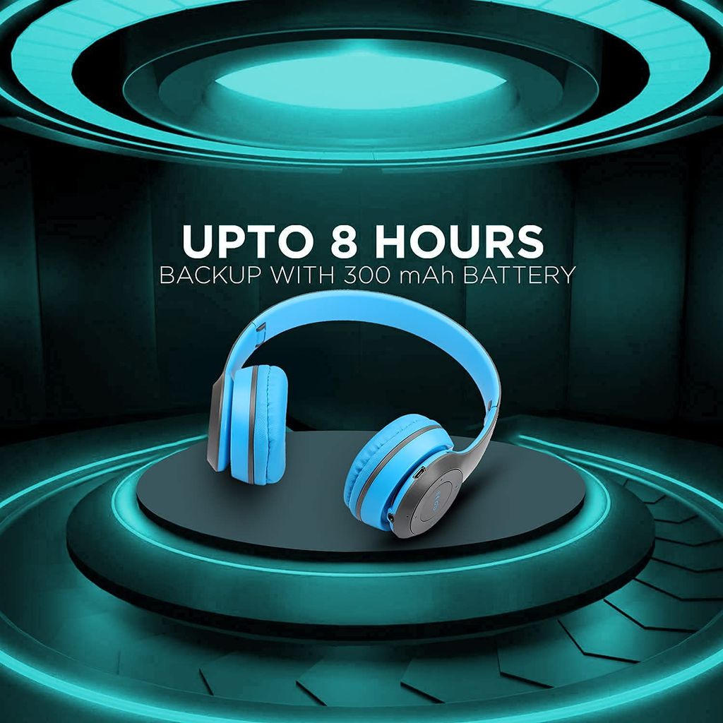 P47 Premium Matte Quality Bluetooth Gaming & Music Headphone On The Head Bluetooth Foldable Headset Handsfree with Calling Function/Aux Line TF Card MP3 Player Headphone