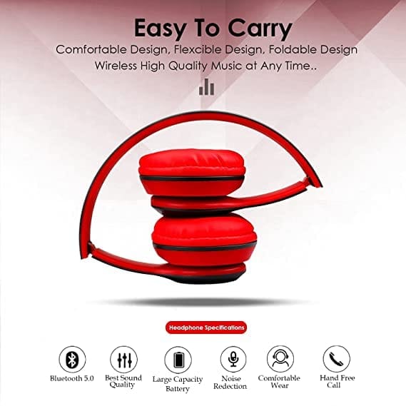 G2L P47 Multifunctional Quality HD Sound Wireless Headphone for All Device for Gaming & Music.