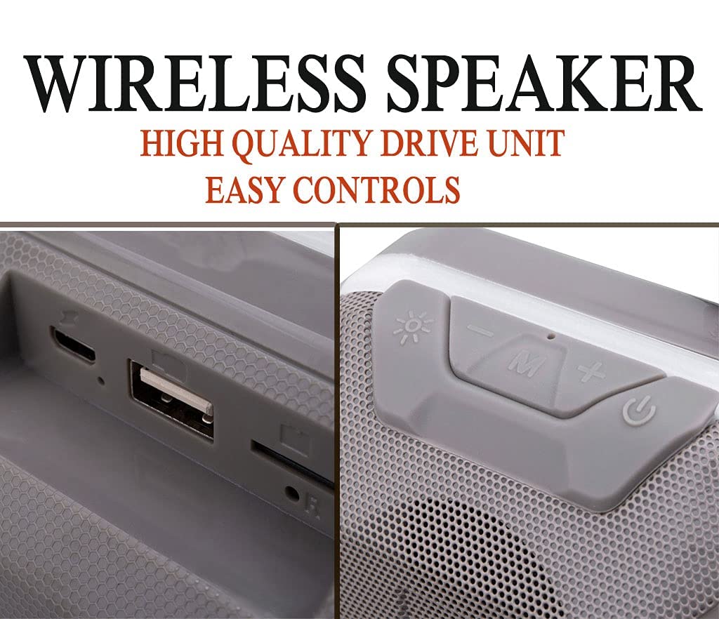 G2L TG-162 Boom BASS Sound 5W Mini Wireless Speaker with 8Hrs Playtime, 40mm Sound Driver, BT with Strong Connectivity, Portable Design.