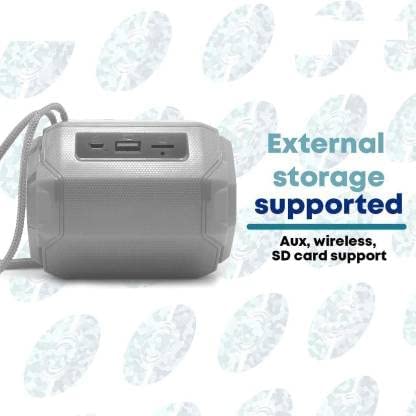 G2L TG-162 Boom BASS Sound 5W Mini Wireless Speaker with 8Hrs Playtime, 40mm Sound Driver, BT with Strong Connectivity, Portable Design.