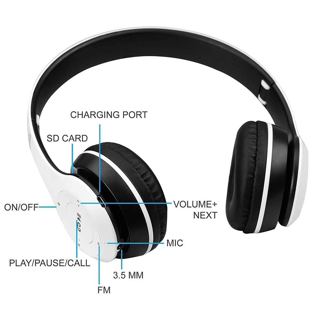 G2L P47 Wireless Adjustable Headphone with MP3&SD Card Slot Bluetooth Headset Bluetooth & Wired Headset.