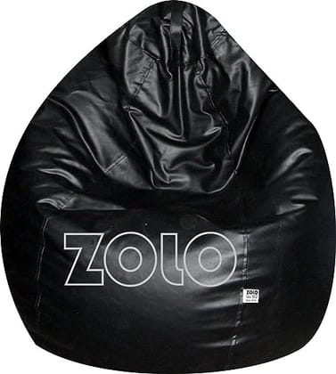 ZOLO XXL Bean Bag - Black - Without Beans - Cover Only