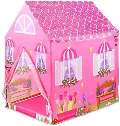 Jumbo Size Extremely Light Weight, Water Proof Kids Princess Play Theme Theme Tent House for 10 Year Old Kids Girls and Boys -Multicolor (Candy House Tent) (Doll House Tent)