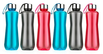 HASHONE Water Bottle For Home, Office & School 1 Litre Each | BPA Free | 100% Leak Proof Bottle-Steel Cap