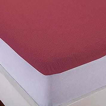 Zolo ST 72 X 78 M Soft Terry 100% Water Proof Mattress Protector Maroon Elastic Fitted King Size