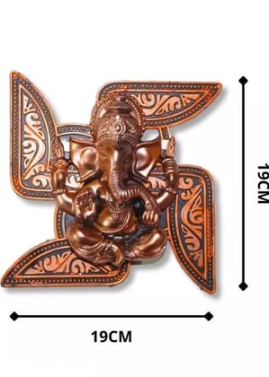 Wall Hanging Religious God Swastik Shri Ganesh Idol Decorative Wall Frame Handicraft Statue Showpiece Gift Item
