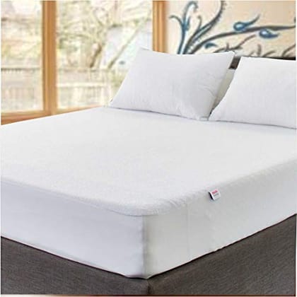 Zolo ST 36 X 72 W Soft Terry 100% Water Proof Mattress Protector White Elastic Fitted Medium Size