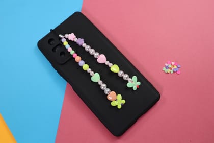 kamule Heart & Butterfly Phone Charm (multicolor)
