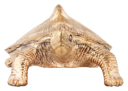 Poompuhar Bronze Tortoise Figurine (6 x 3 x 6 cm, Yellow) Poompuhar Bronze Tortoise Figurine (6 x 3 x 6 cm, Yellow)