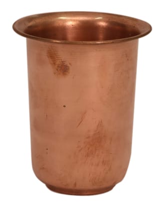 Poompuhar Copper Tumbler (3 inch x 3 inch x 5.5 inch) Poompuhar Copper Tumbler (3 inch x 3 inch x 5.5 inch)