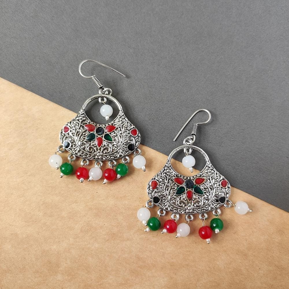 Beautiful Oxidized Dangler Earring For Women And Girls - Earrings | Buy online on ZillyBuy