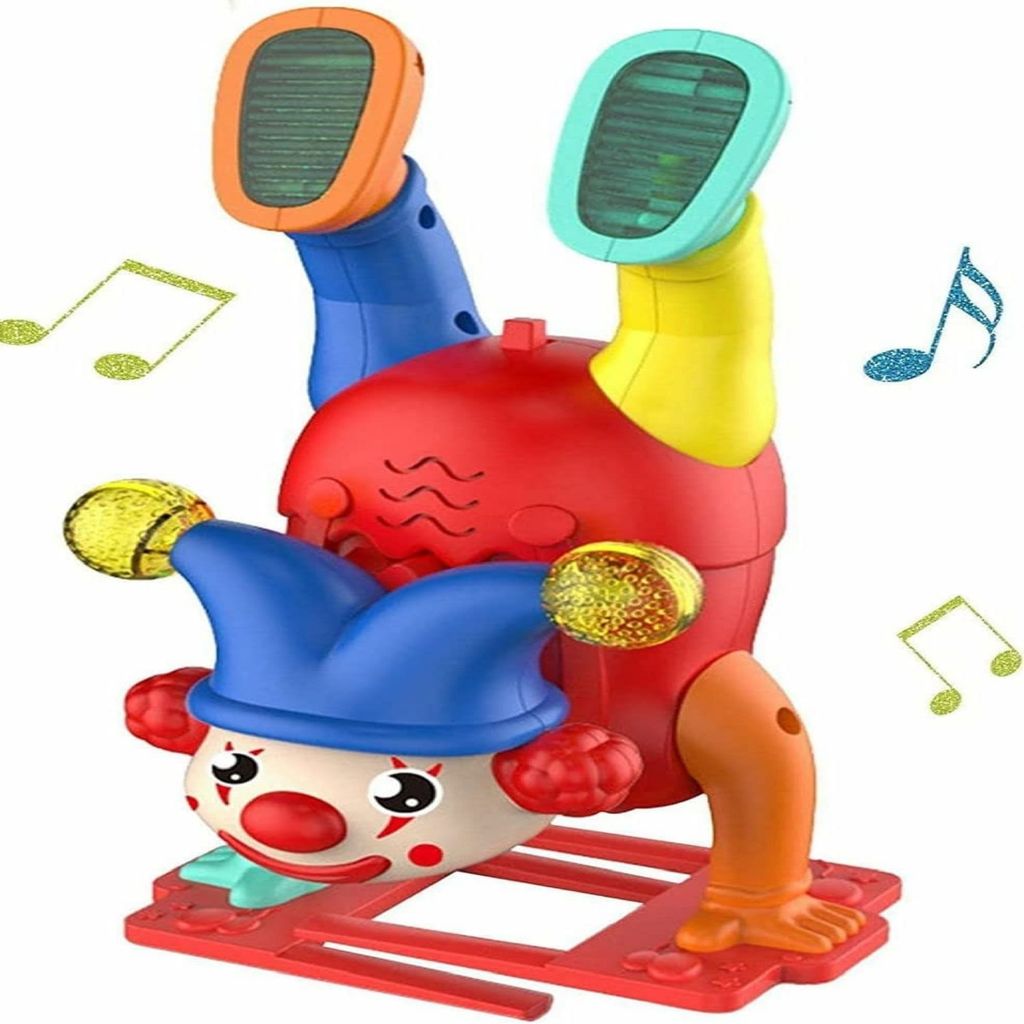 KTRS ENTERPRISE Joker Toys Dancing Toy Walking Clown Toy with Music and LED Light Up Electric Musical Upside Down Fun Moving Toy for Babies - Toys and Games | Buy online on ZillyBuy