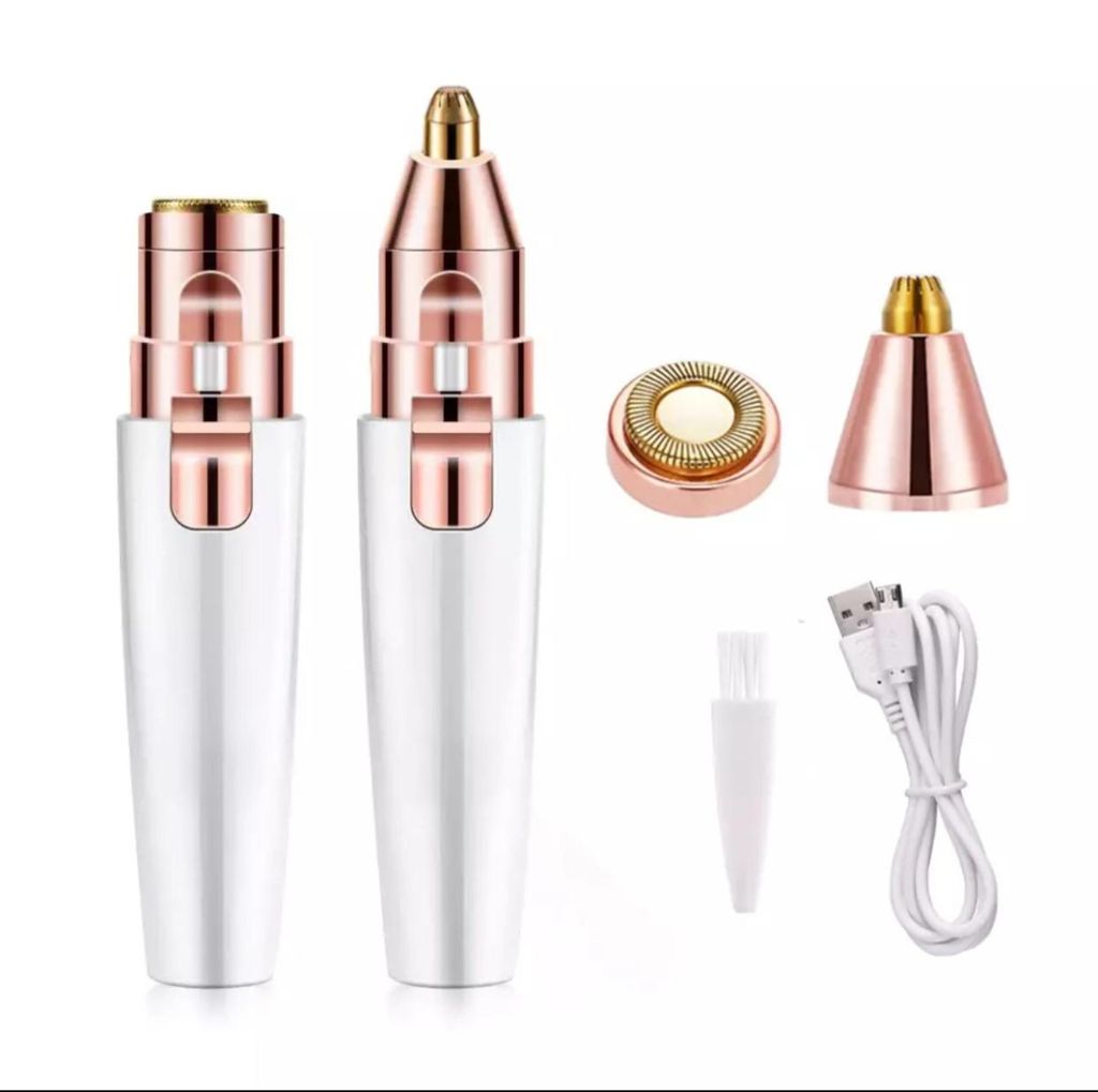 Trendzie Care 2 in 1 Electric Eyebrow Trimmer I Painless Eye Brow Epilator For Women I Portable Facial Hair Removal Shaver