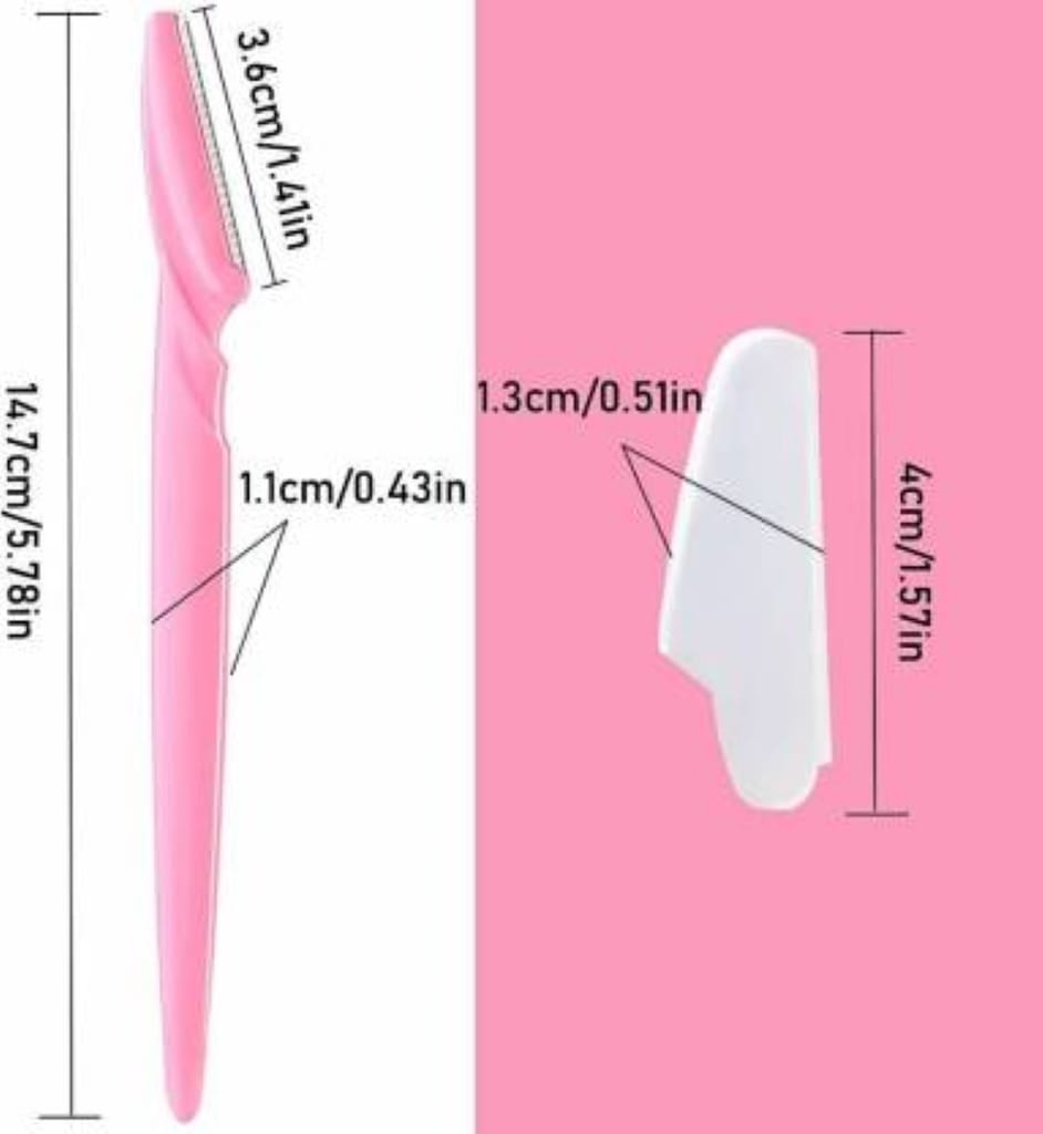 Trendzie Skin Care Facial Hair/Eyebrow Hair Razor Epilation Tool for Women Pack of 3 (Multicolors)