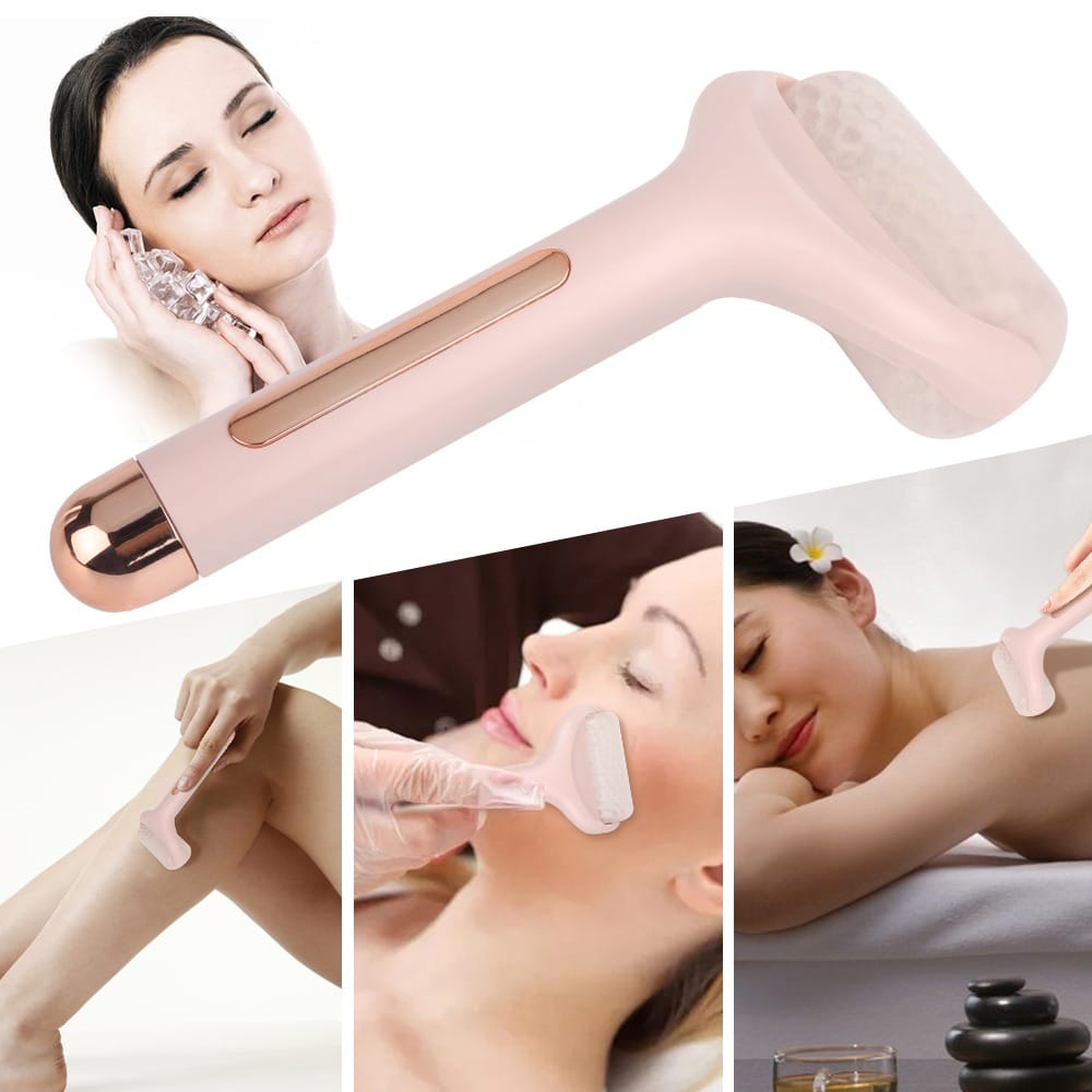 Trendzie Care Ice Roller for Face & Eye Puffiness, Large Cool Facial Ice Rollers Face Massager Facial Tool