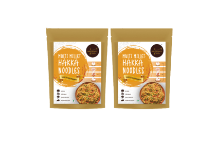 INDULGENCE No Maida Multi Millet Hakka Noodles Pack of 2 (400 Gms)