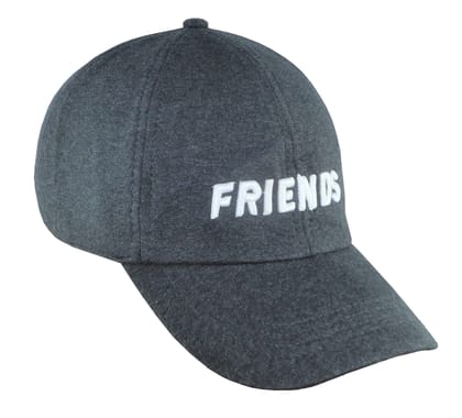ATABZ Stylish Friends Cotton Flat caps Hats for Men Grey Long Visor Baseball Cricket Cap