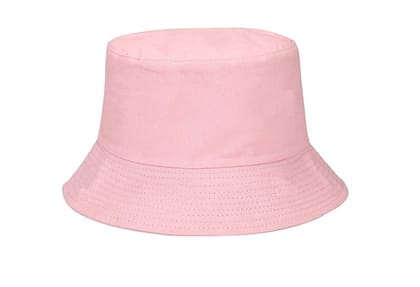ATABZ Pink Bucket Cotton Round hat for Women and Girls Fishermen Summer Beach Hats