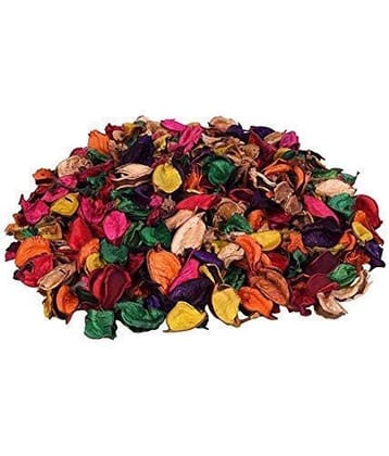 sakoraware Smizzy Dried Wooden Potpourri Artificial Flower Petals Leaves for Home Decor, Table/Pot Decoration Party Decoration, Pack of 100gm, Multicolor