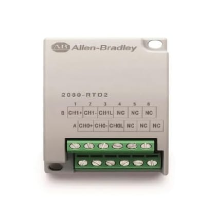 New Allen Bradley 2080-RTD2 with factory seal 2080 Micro800 System, 2-ch RTD Input (non-isolated) original packing